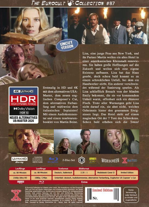 Geisterstadt der Zombies - Über dem Jenseits - Uncut Mediabook Edition  (4K Ultra HD+blu-ray) (D)