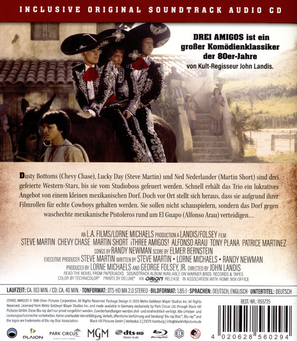 Drei Amigos! - Limited Edition  (Blu-ray+CD)