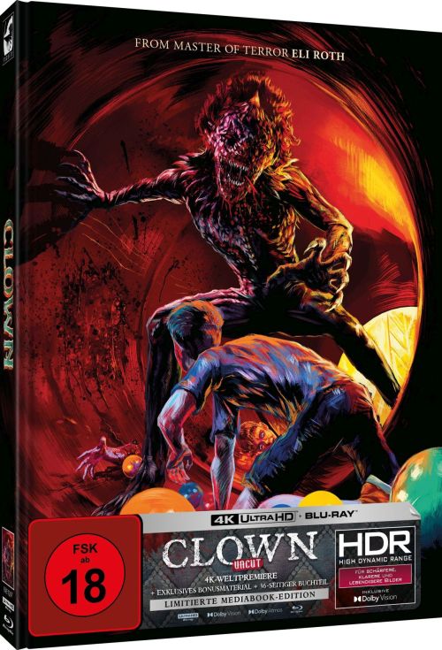 Clown - Uncut Mediabook Edition  (4K Ultra HD+blu-ray) (B)