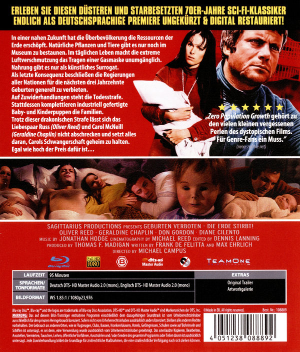 Zero Population Growth - Die Erde stirbt (blu-ray)