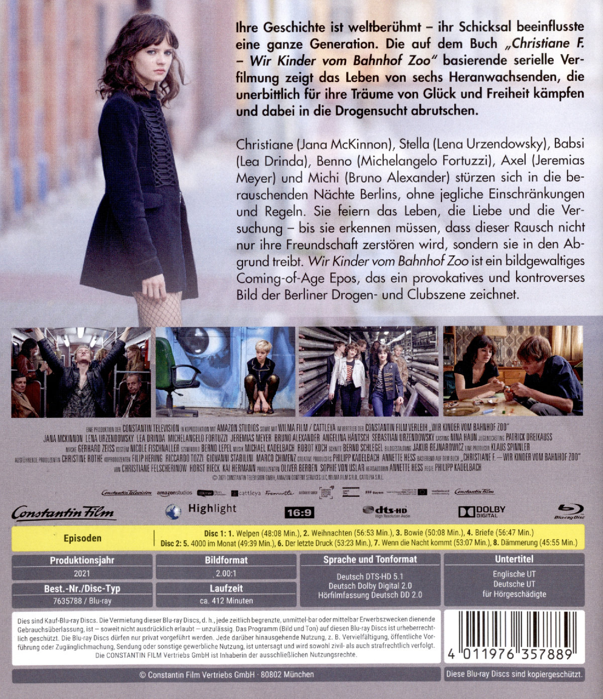 Wir Kinder vom Bahnhof Zoo (Serie)  [2 BRs]  (Blu-ray Disc)