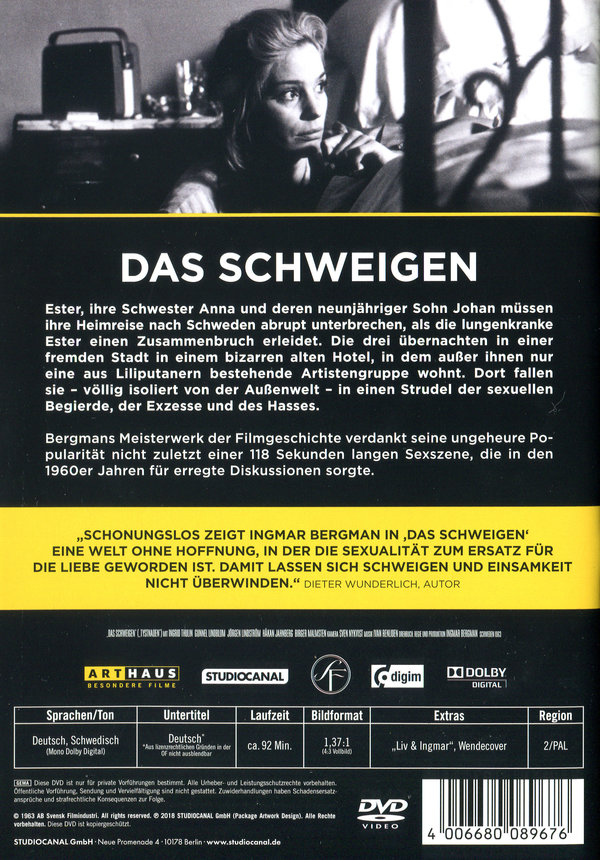 Schweigen, Das - Digital Remastered