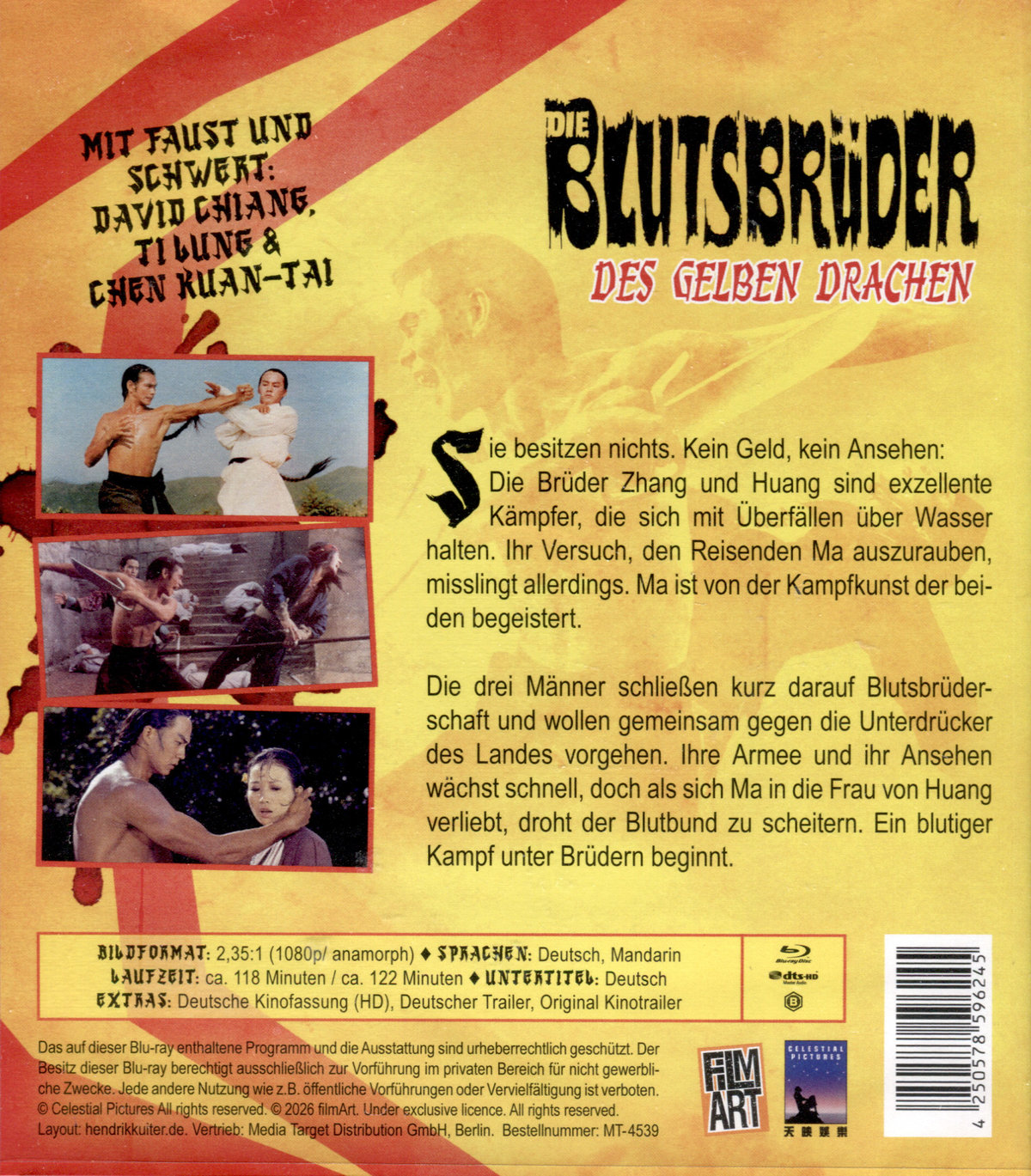 Blutsbrüder des gelben Drachen, Die - Uncut Edition  (blu-ray)
