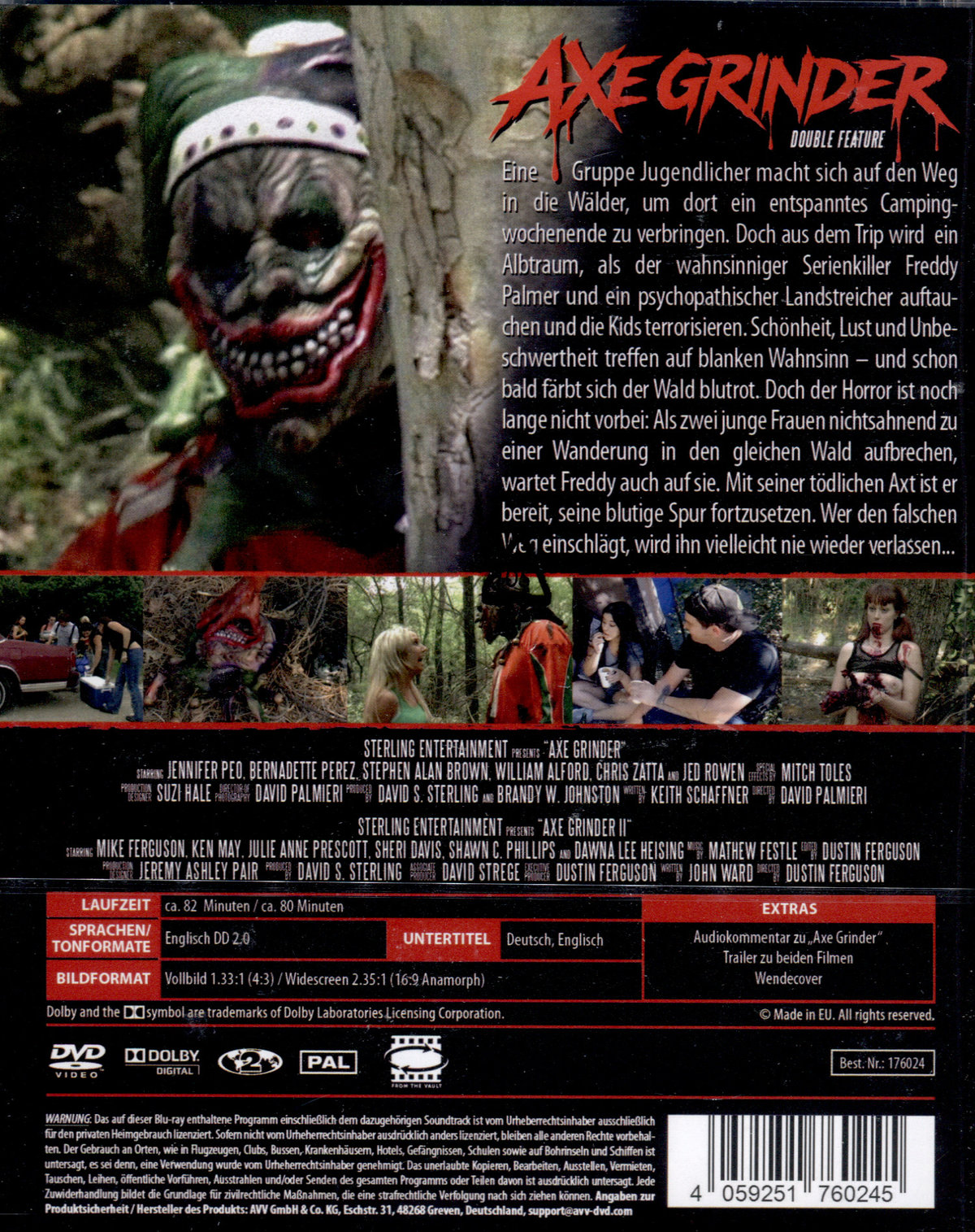 AXE GRINDER 1 + 2 - Double Feature (O.m.U.) - From The Vault #68 - COVER A  (DVD)