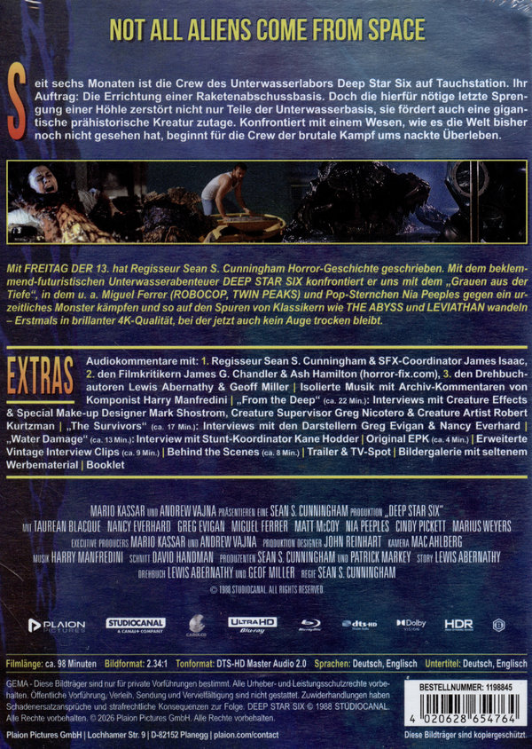 Deep Star Six - Uncut Mediabook Edition  (4K Ultra HD+blu-ray)