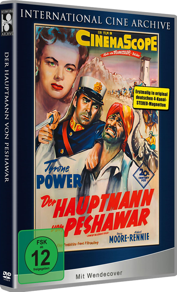 Der Hauptmann von Peshawar (1953)  - International Cine Archive # 014 - Limited 1200 Stück - Mit Tyrone Power mit  4-Kanal- STEREO-Magnetton!  (DVD)