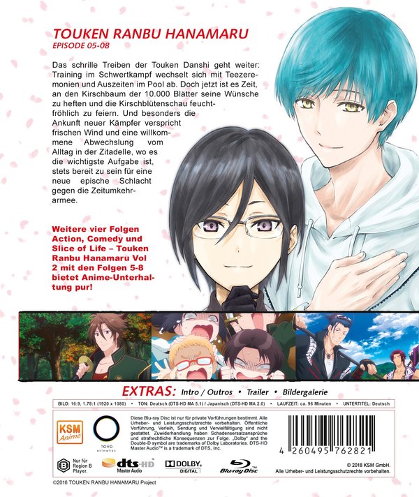 Touken Ranbu Hanamaru - Volume 2: Episode 05-08  (Blu-ray Disc)