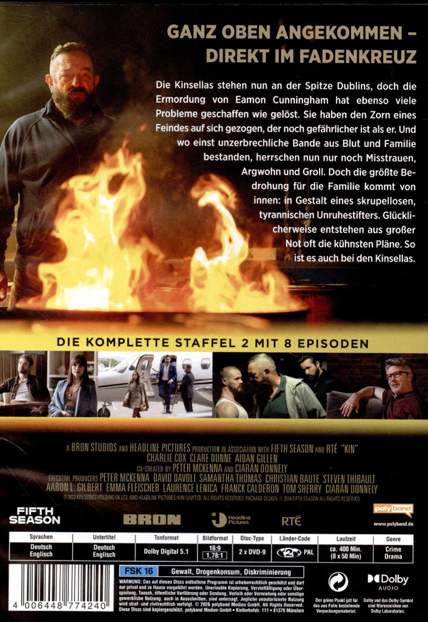 KIN - Nur Blut kann Blut vergelten - Staffel 2  [2 DVDs]  (DVD)