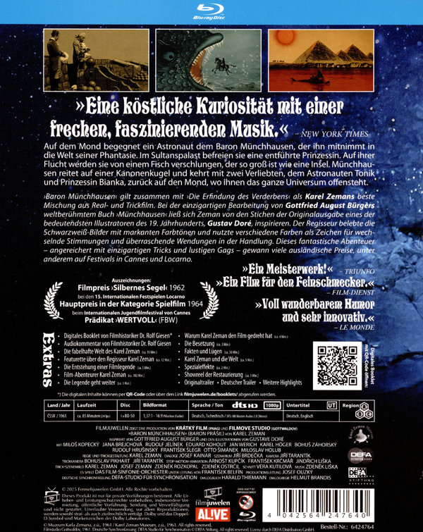 Baron Münchhausen (1961) (Filmjuwelen / DEFA Science Fiction)  (Blu-ray Disc)