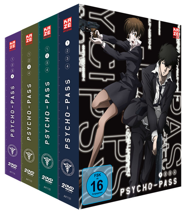 Psycho-Pass - Staffel 1 - Gesamtausgabe - Bundle - Vol.1-4  [4 DVDs]  (DVD)