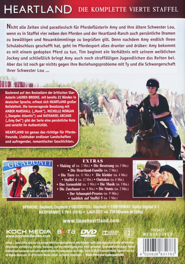 Heartland - Paradies für Pferde - Staffel 4  [6 DVDs]  (DVD)