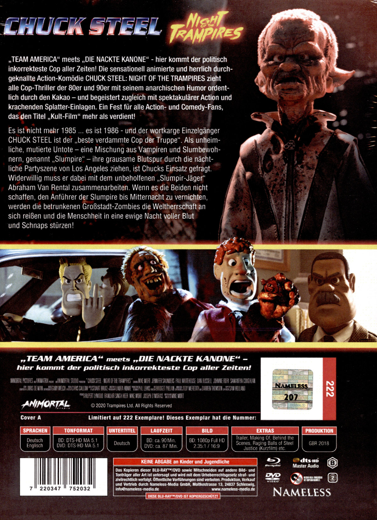 Chuck Steel: Night of the Trampires - Uncut Mediabook Edition  (DVD+blu-ray) (A)