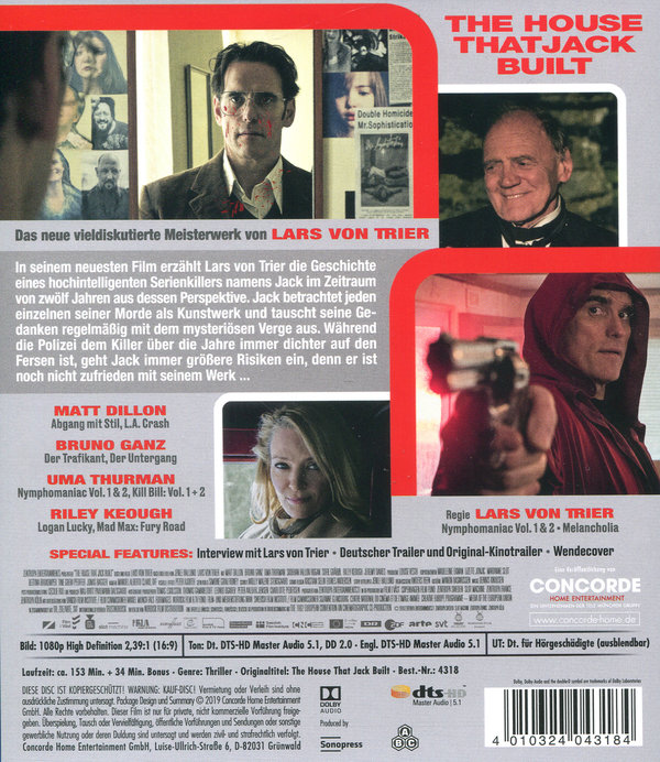 House that Jack built, The - Unrated Directors Cut (blu-ray)