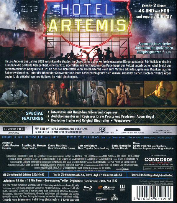 Hotel Artemis (4K Ultra HD)