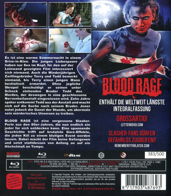 Blood Rage - Uncut Edition (blu-ray)