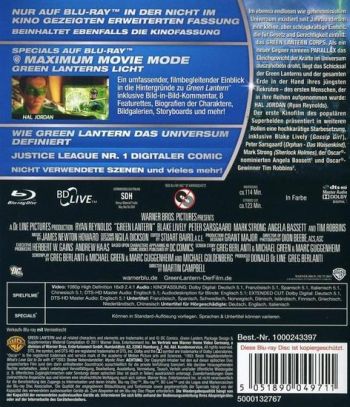 Green Lantern - Extended Cut (blu-ray)