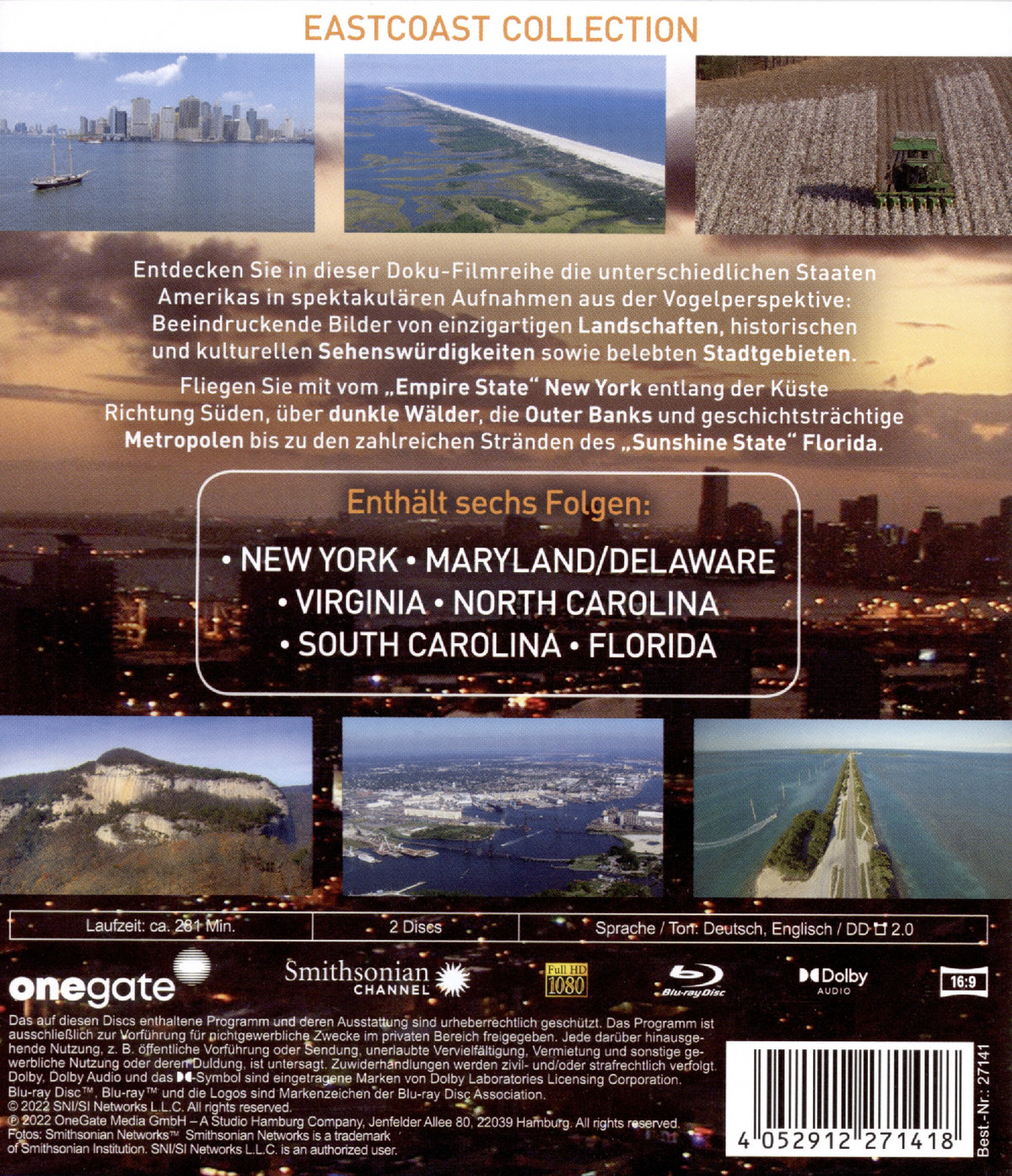 Aerial Amercia (Amerika von oben) - Eastcoast Collection  [2 BRs]  (Blu-ray Disc)