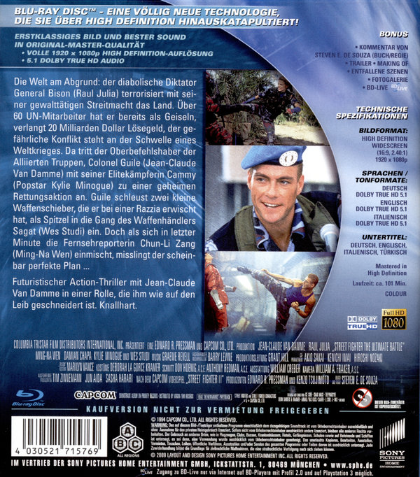Street Fighter - Die entscheidende Schlacht (blu-ray)