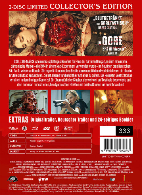 Skull - Die Maske - Uncut Mediabook Edition  (DVD+blu-ray) (A)