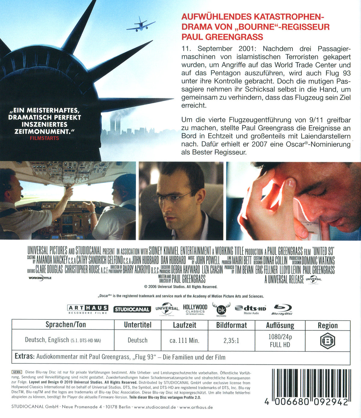 Flug 93 (blu-ray)