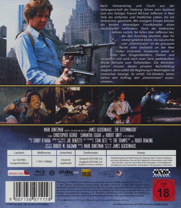 Exterminator, The - Uncut Edition (blu-ray)