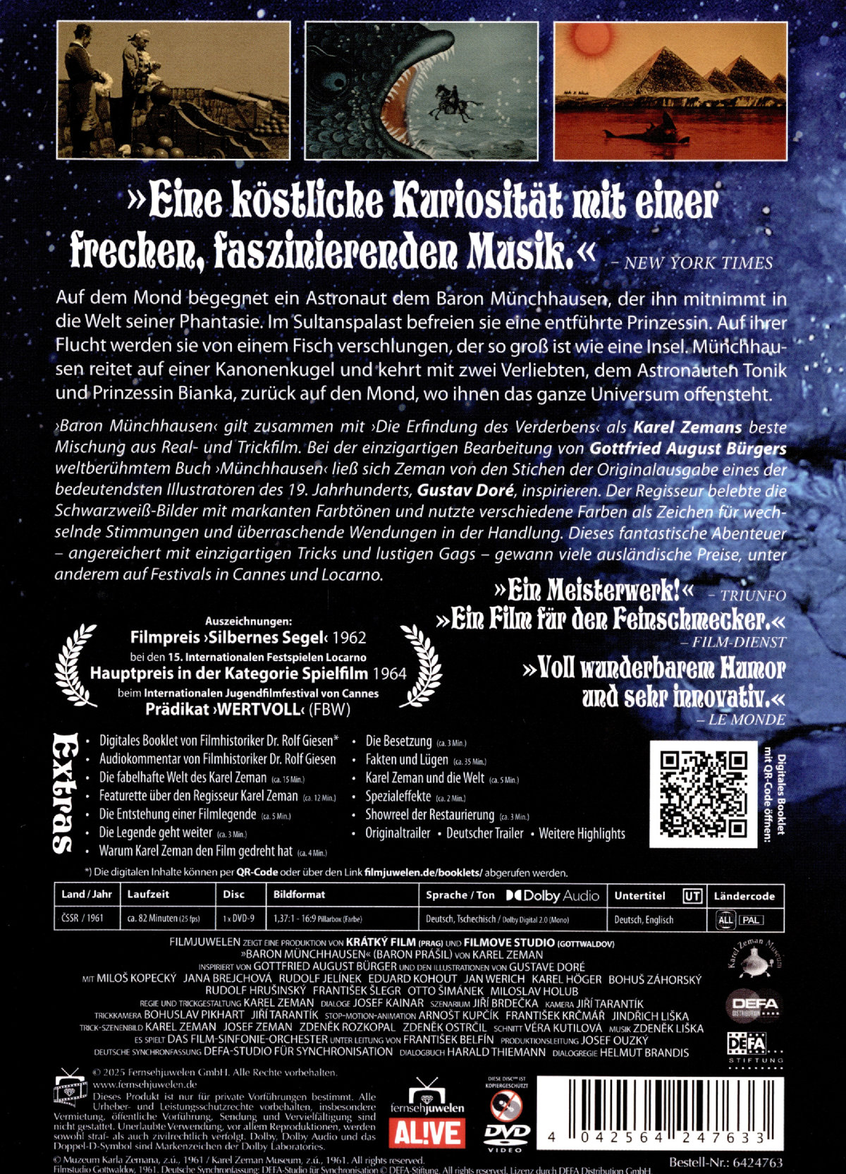 Baron Münchhausen (1961) (Filmjuwelen / DEFA Science Fiction) (DVD) Baron Münchhausen (1961) (Filmjuwelen / DEFA Science Fiction) (DVD)