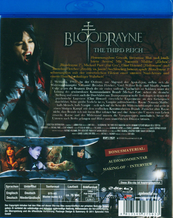 Bloodrayne - The Third Reich (blu-ray)