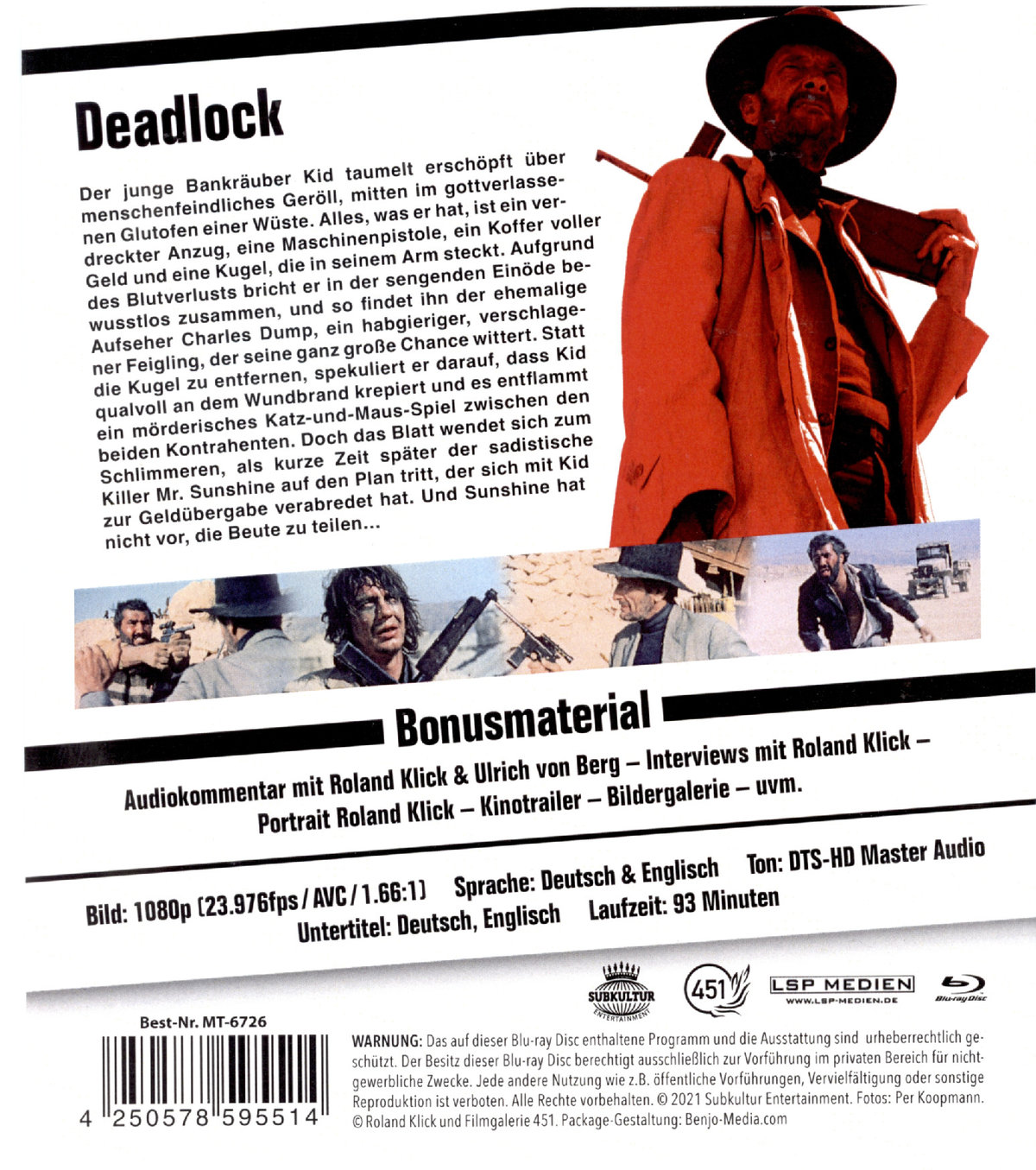 Deadlock - Uncut Edition (blu-ray)