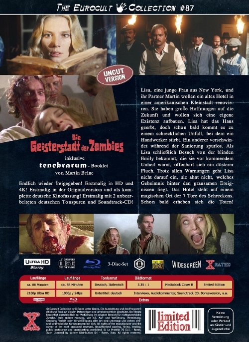 Geisterstadt der Zombies - Über dem Jenseits - Uncut Mediabook Edition  (4K Ultra HD+blu-ray) (B)