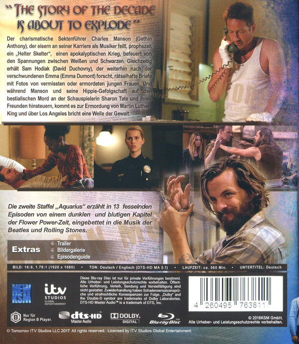 Aquarius - Staffel 2 (blu-ray)