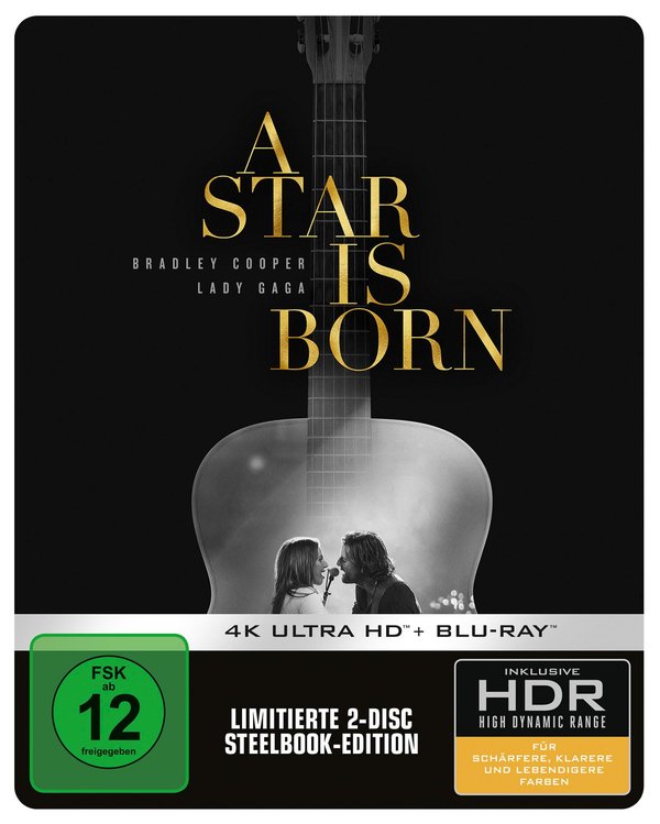 A Star is Born - Limited Steelbook Edition  (4K Ultra HD+blu-ray)