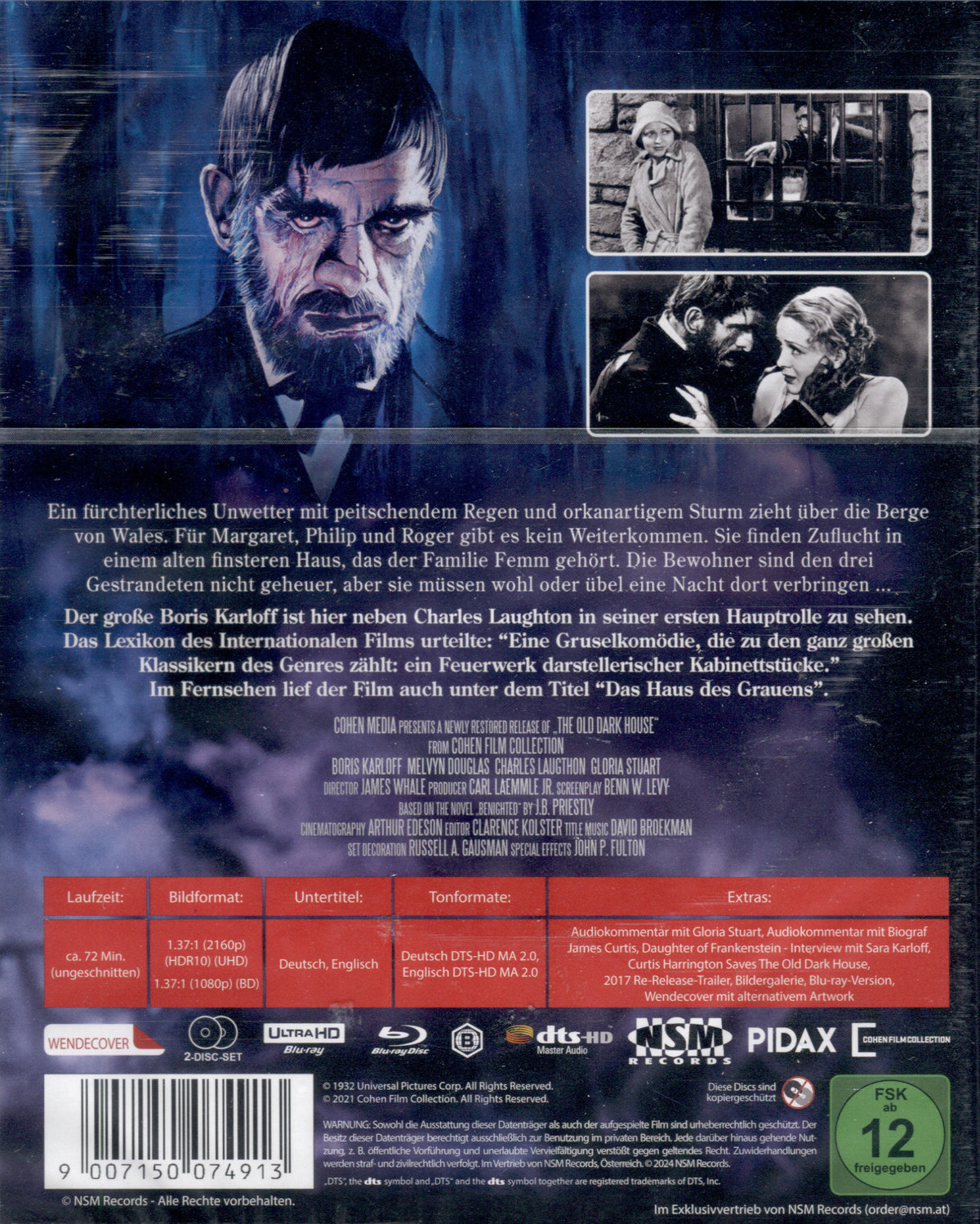 Das alte finstere Haus - Limited Edition  (4K Ultra HD) (+ Blu-ray)