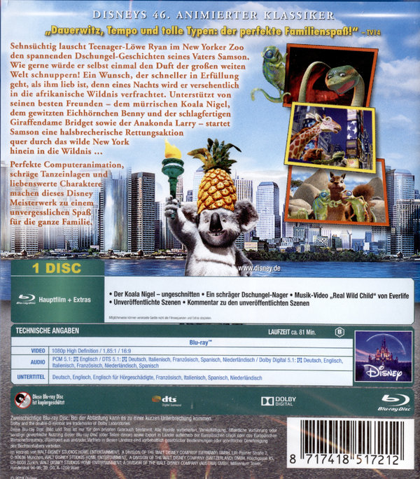 Tierisch Wild - Disney Classics  (Blu-ray Disc)