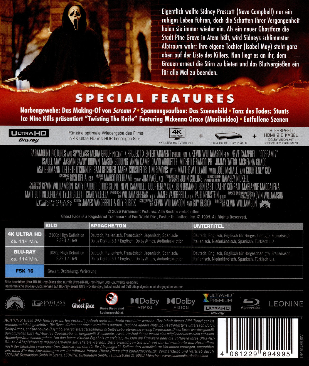 Scream 7  (4K Ultra HD) (+ Blu-ray)