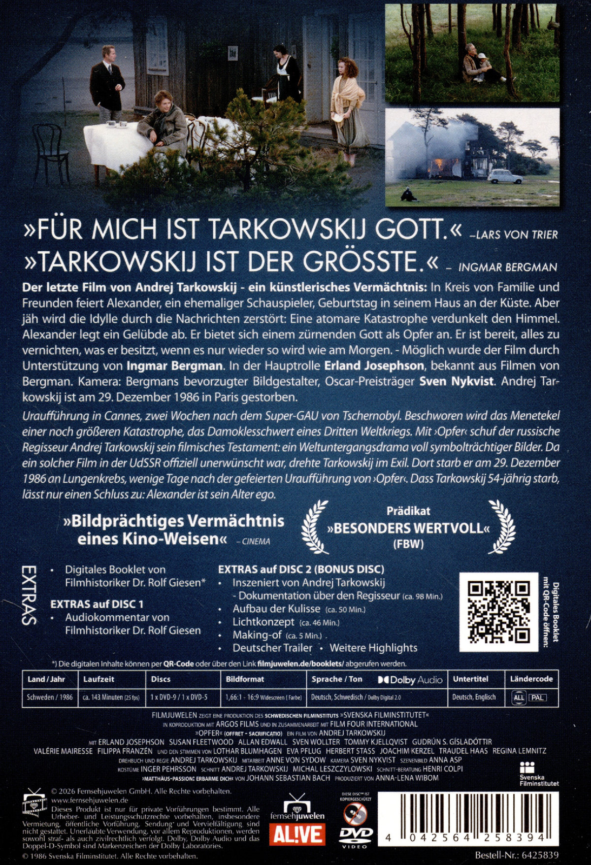 Opfer (inkl. Bonus-DVD) (Filmjuwelen)  (DVD)