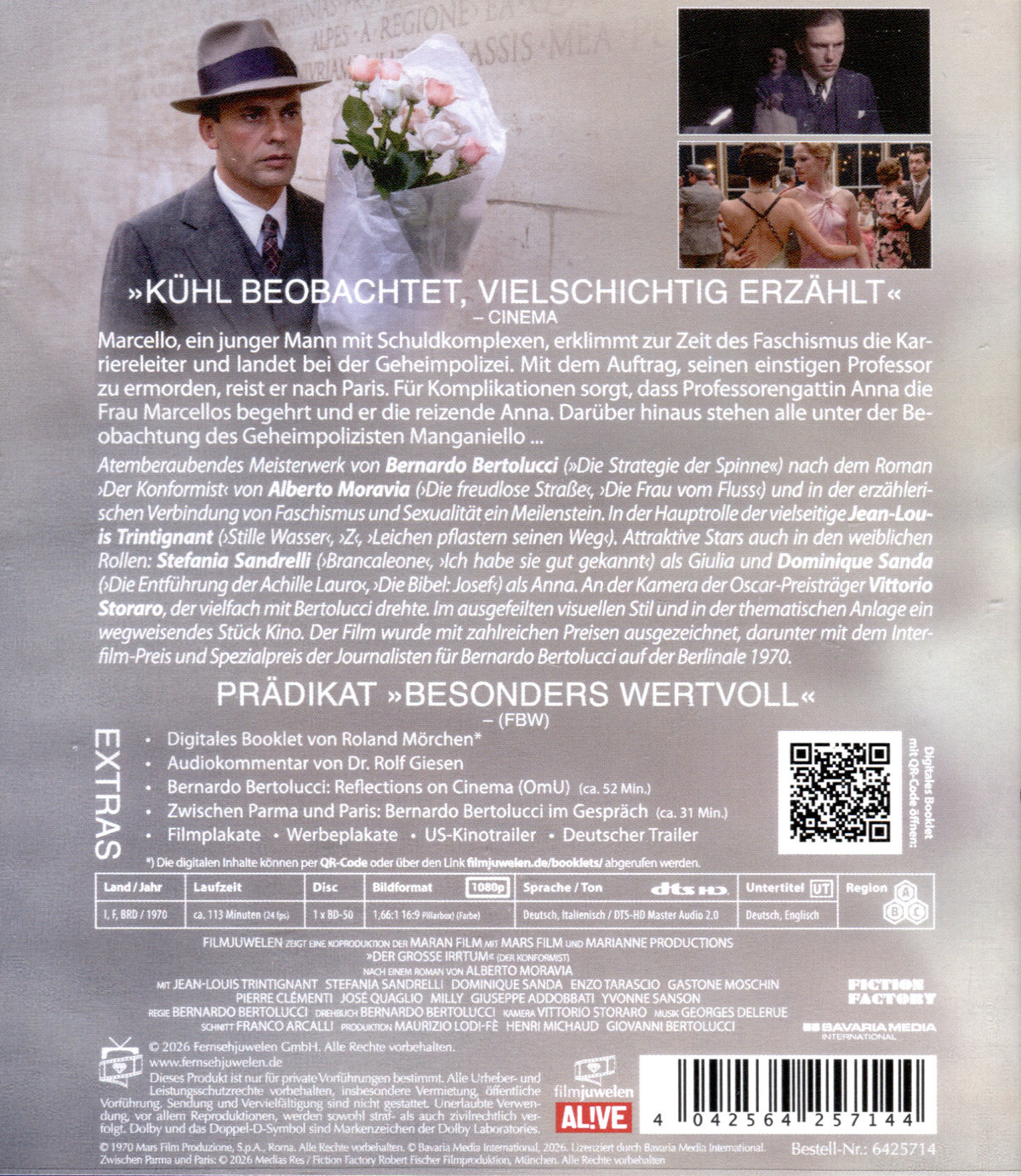 Der große Irrtum (Der Konformist) (Filmjuwelen)  (Blu-ray Disc)