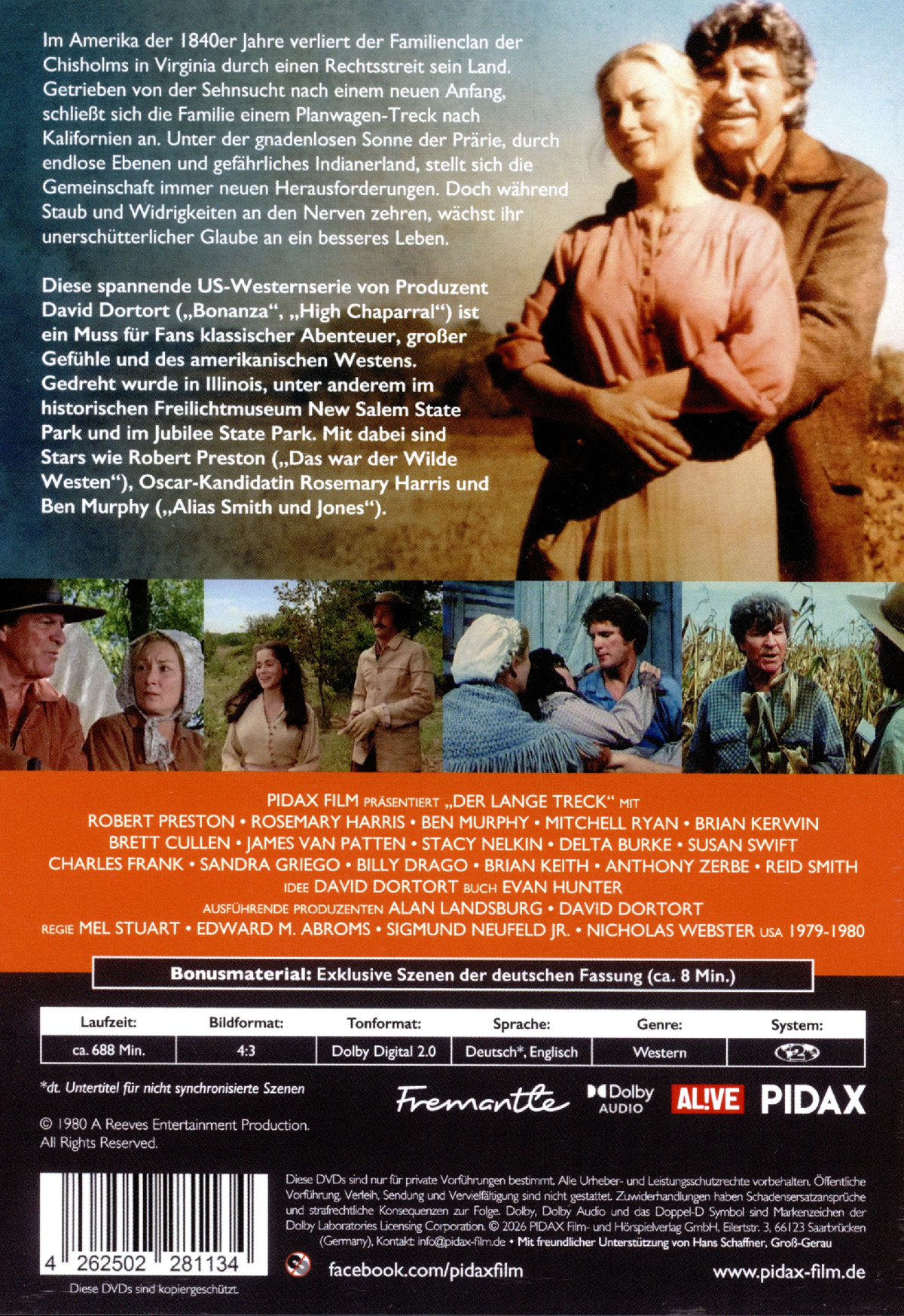 Der lange Treck (The Chisholms) - Remastered Edition / Die komplette 16-teilige Kult-Westernserie (Pidax Western-Klassiker) [3 DVDs]  (DVD)