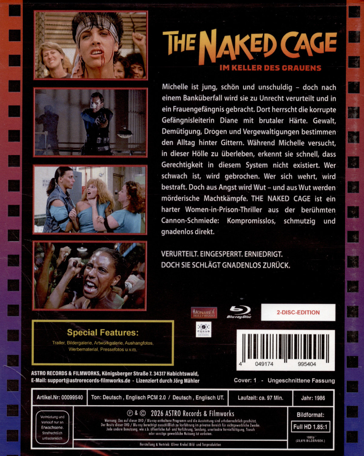 The Naked Cage - Uncut Edition (DVD+blu-ray) (1)