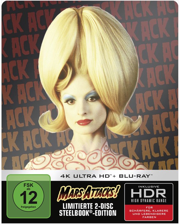 Mars Attacks - Limited Steelbook Edition  (4K Ultra HD+blu-ray)
