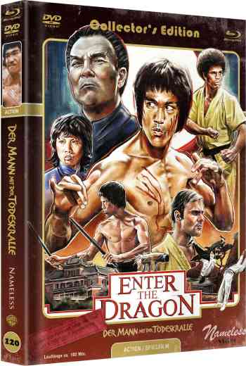 Enter the Dragon - Der Mann mit der Todeskralle - Uncut Mediabook Edition (DVD+blu-ray) (C)