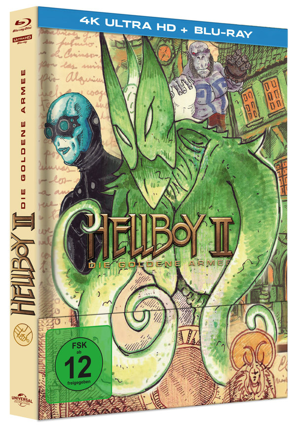 Hellboy 2 - Die Goldene Armee - Uncut Mediabook Edition (4K Ultra HD+blu-ray) (D)