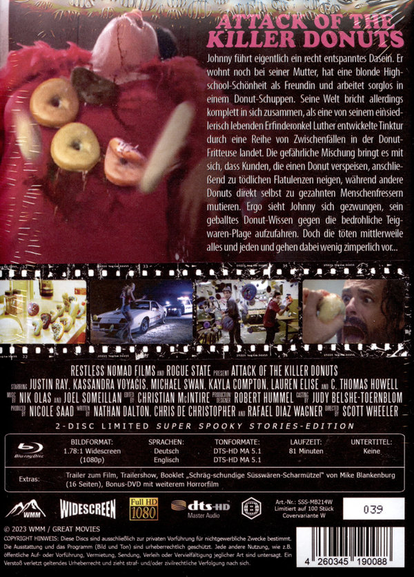 Attack of the Killer Donuts - Uncut Mediabook Edition  (blu-ray) Attack of the Killer Donuts - Uncut Mediabook Edition  (blu-ray)