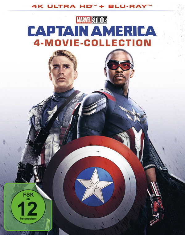 Captain America - 4-Movie-Collection  (4 4K Ultra HDs) (+ 4 Blu-rays)