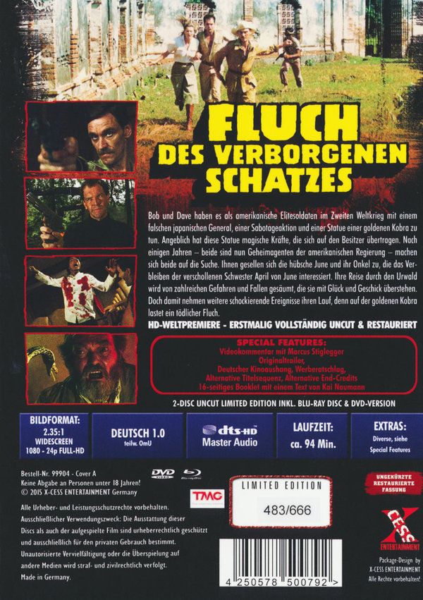 Fluch des verborgenen Schatzes - Uncut Mediabook Edition (DVD+blu-ray) (A)