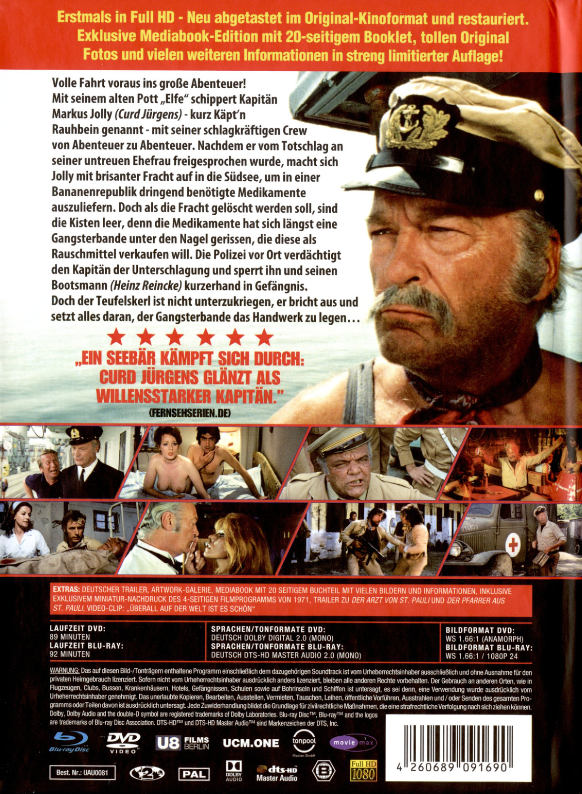 Käptn Rauhbein aus St. Pauli - Uncut Mediabook Edition (DVD+blu-ray)