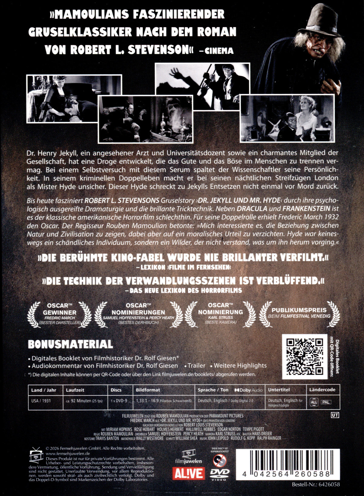 Dr. Jekyll und Mr. Hyde (Das Phantom von London)  (DVD)