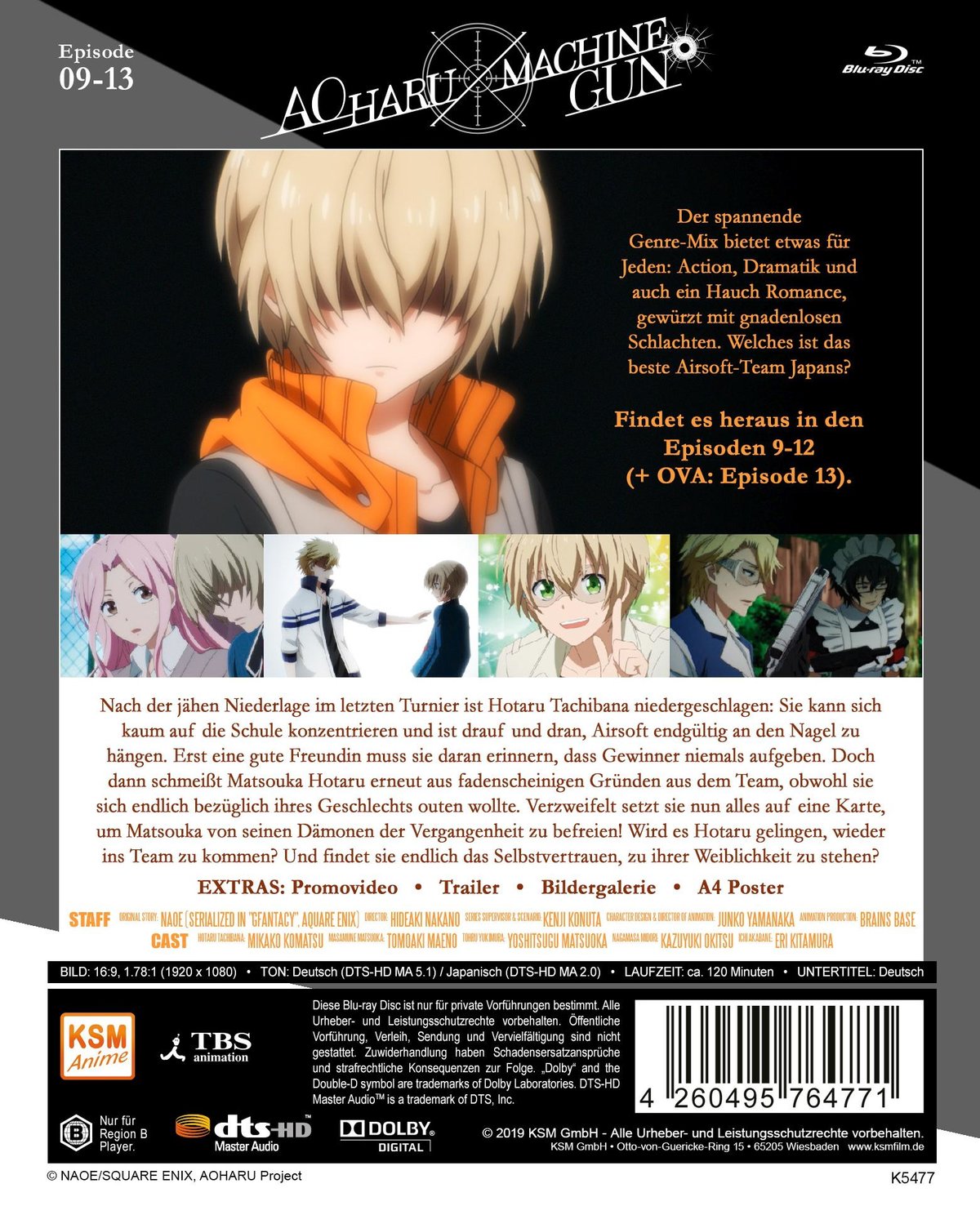 Aoharu X Machinegun - Volume 3: Episode 09-13  (Blu-ray Disc)