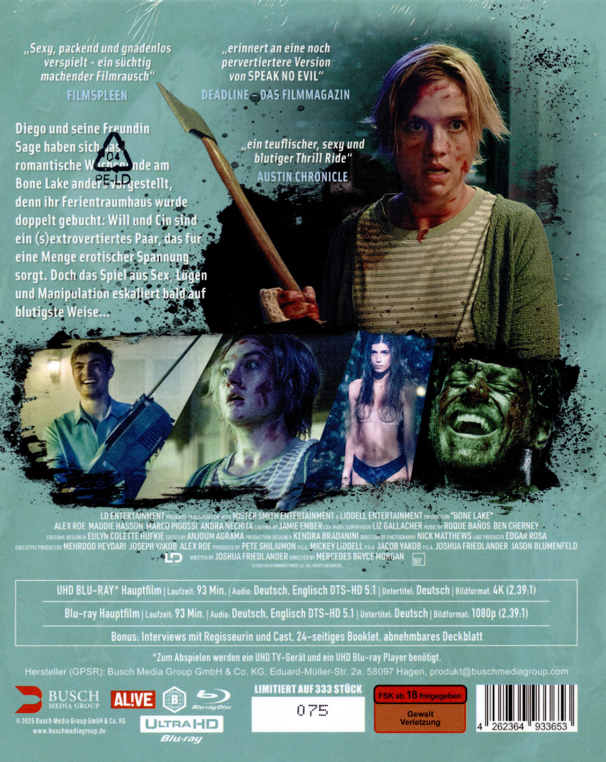 Bone Lake - Uncut Mediabook Edition  (4K Ultra HD+blu-ray) (D)