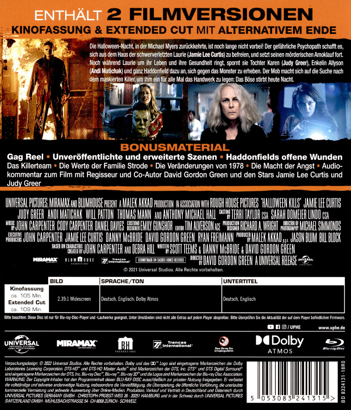 Halloween Kills - Extended Cut (blu-ray)