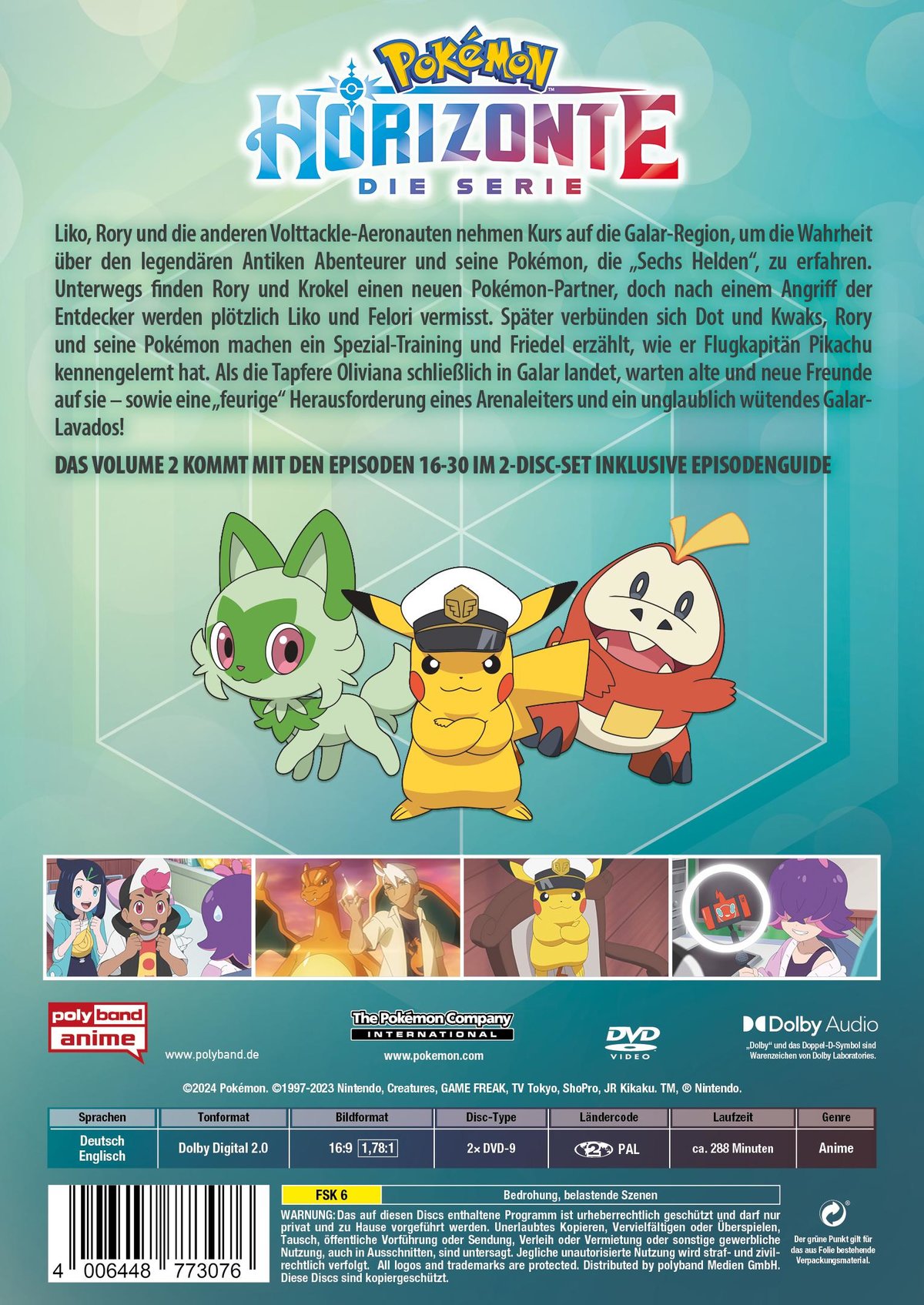 Pokémon Horizonte - Volume 2  [2 DVDs]  (DVD)